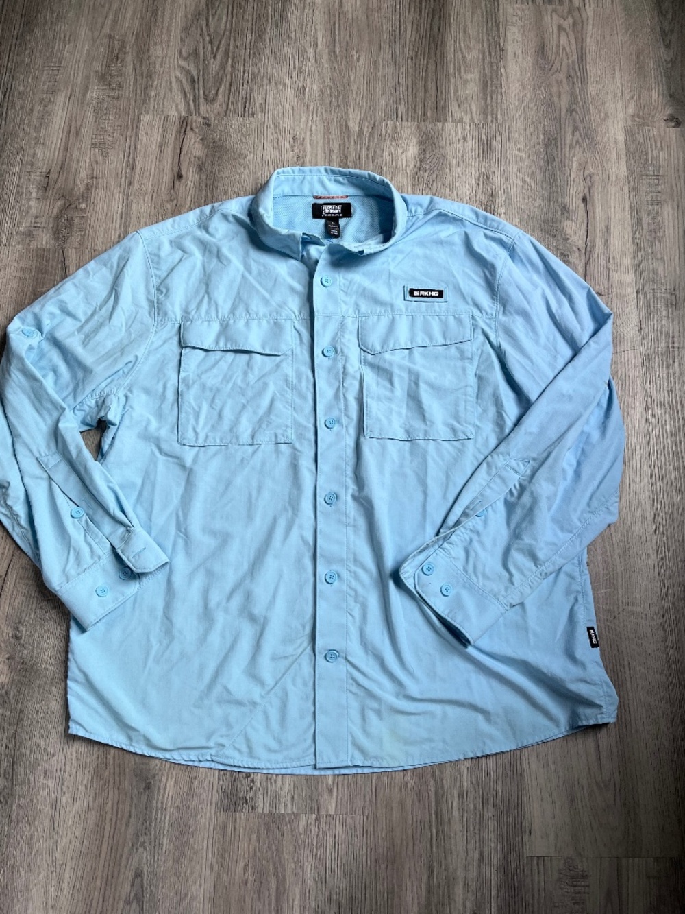 Alaskan HardGear Men’s XL Relaxed Fit AKHG Crooked River Long Sleeve Shirt blue